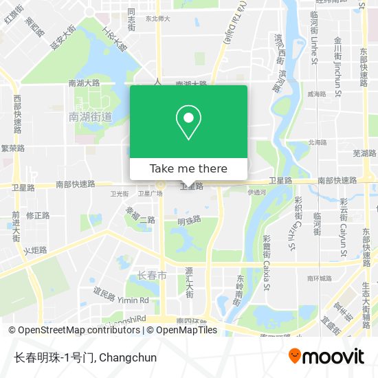 长春明珠-1号门 map