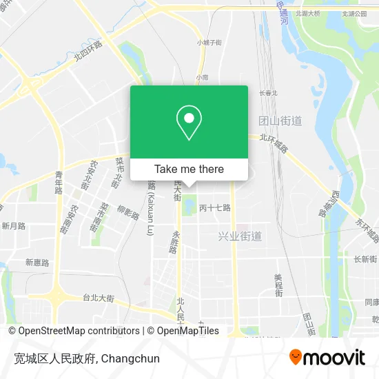 宽城区人民政府 map