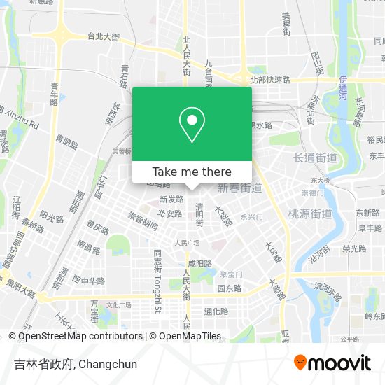 吉林省政府 map