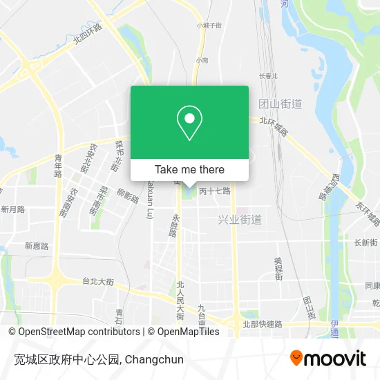宽城区政府中心公园 map