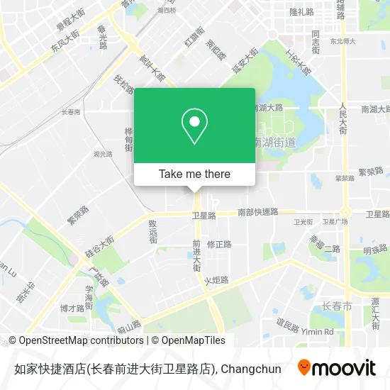 如家快捷酒店(长春前进大街卫星路店) map