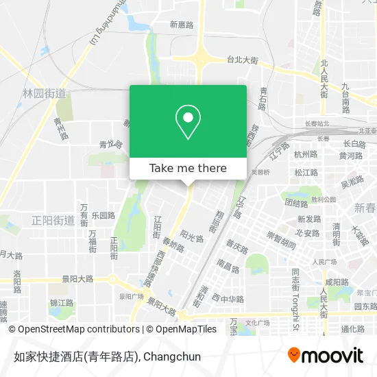 如家快捷酒店(青年路店) map