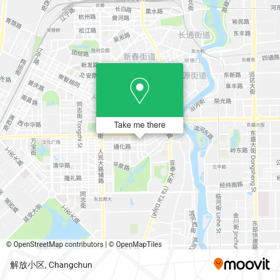 解放小区 map