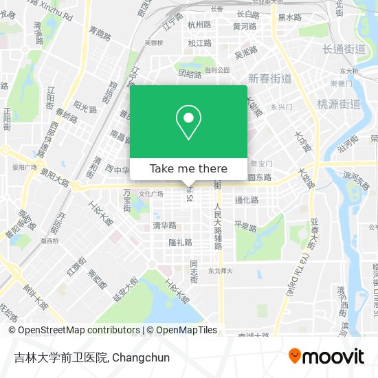 吉林大学前卫医院 map