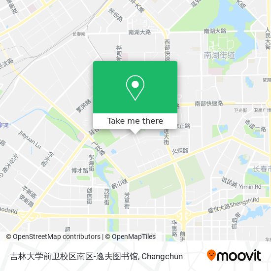 吉林大学前卫校区南区-逸夫图书馆 map