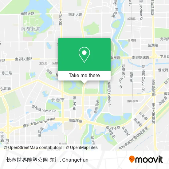 长春世界雕塑公园-东门 map