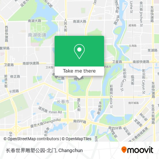 长春世界雕塑公园-北门 map