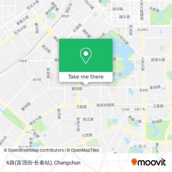 6路(富强街-长春站) map