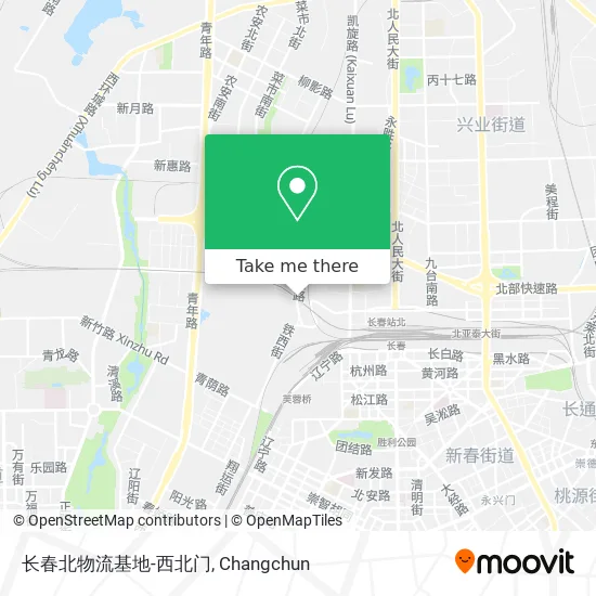 长春北物流基地-西北门 map