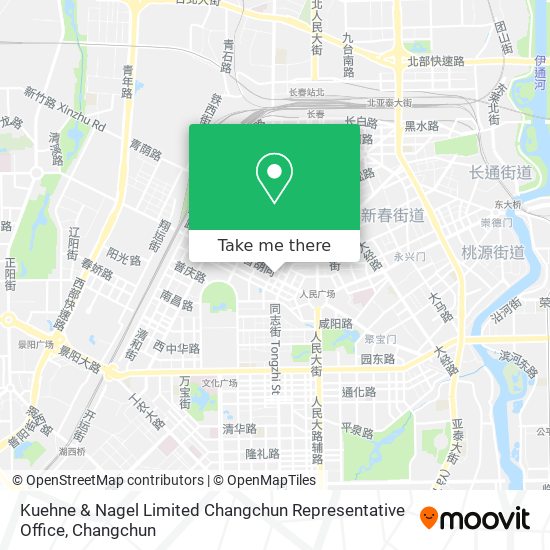 Kuehne & Nagel Limited Changchun Representative Office map