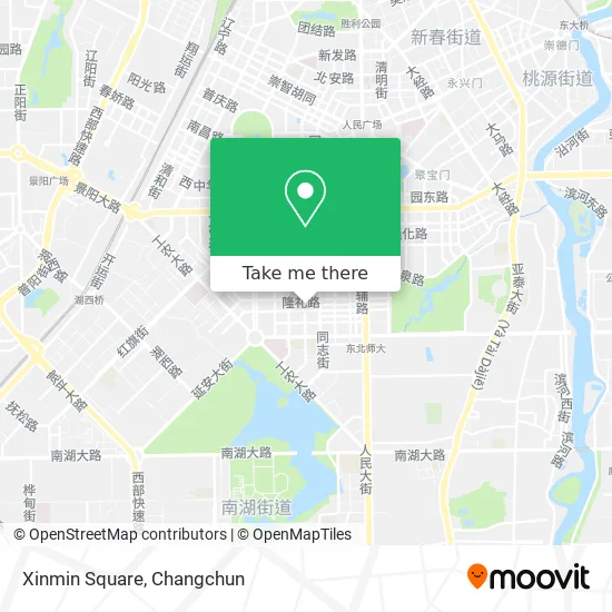 Xinmin Square map