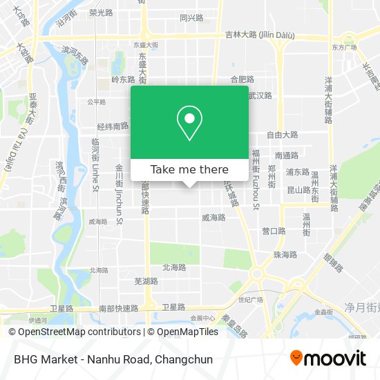 BHG Market - Nanhu Road map