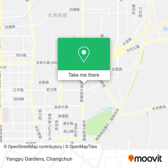 Yangpu Gardens map