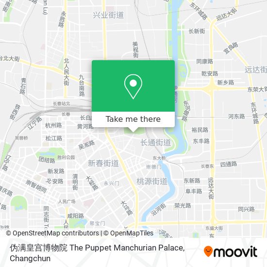 伪满皇宫博物院 The Puppet Manchurian Palace map