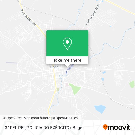 3° PEL PE ( POLICIA DO EXÉRCITO) map