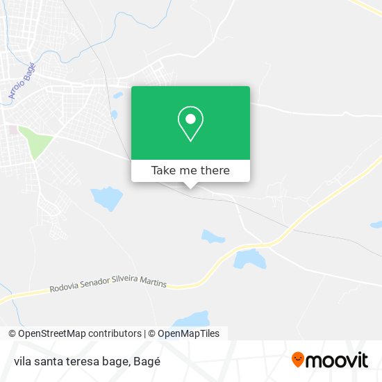 vila santa teresa bage map