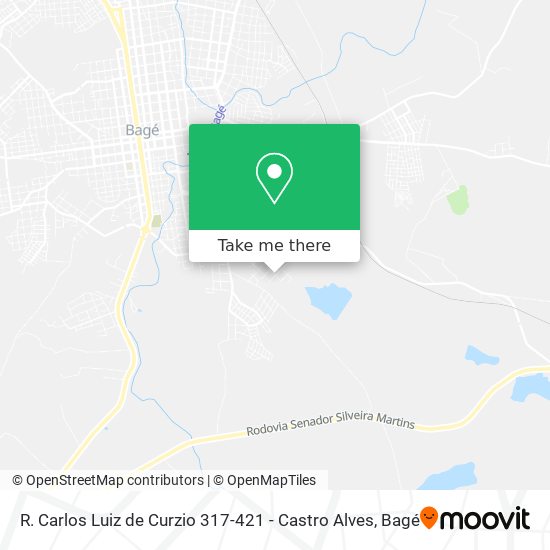 R. Carlos Luiz de Curzio 317-421 - Castro Alves map