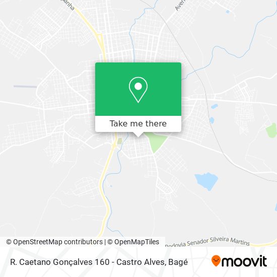 R. Caetano Gonçalves 160 - Castro Alves map