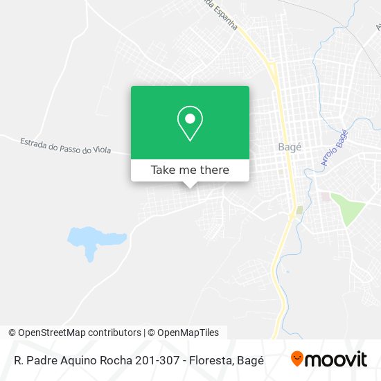 R. Padre Aquino Rocha 201-307 - Floresta map
