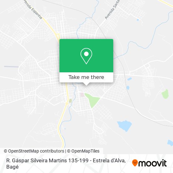 R. Gáspar Silveira Martins 135-199 - Estrela d'Alva map