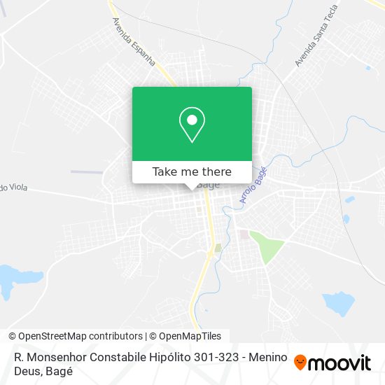 R. Monsenhor Constabile Hipólito 301-323 - Menino Deus map