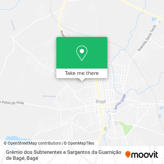 Grêmio dos Subtenentes e Sargentos da Guarnição de Bagé map