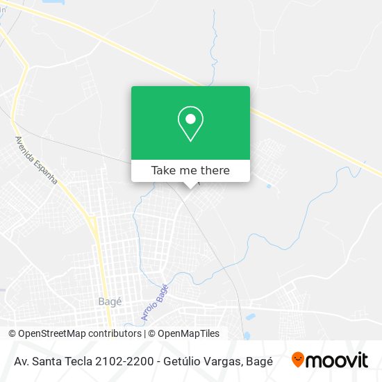 Av. Santa Tecla 2102-2200 - Getúlio Vargas map