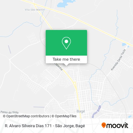R. Alvaro Silveira Dias 171 - São Jorge map
