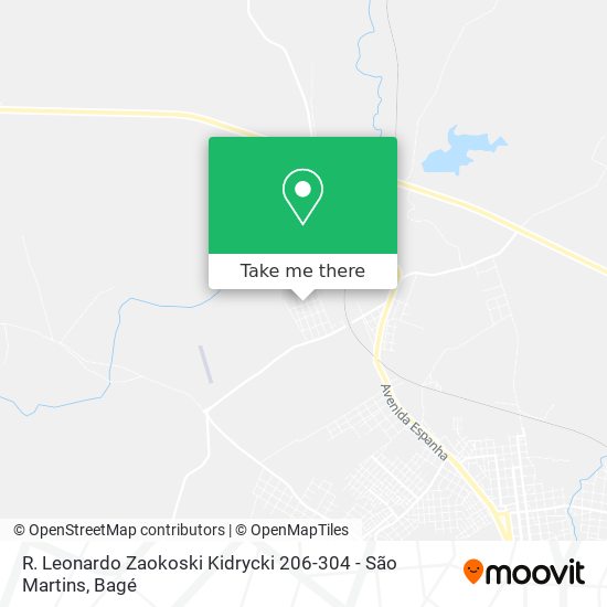 R. Leonardo Zaokoski Kidrycki 206-304 - São Martins map