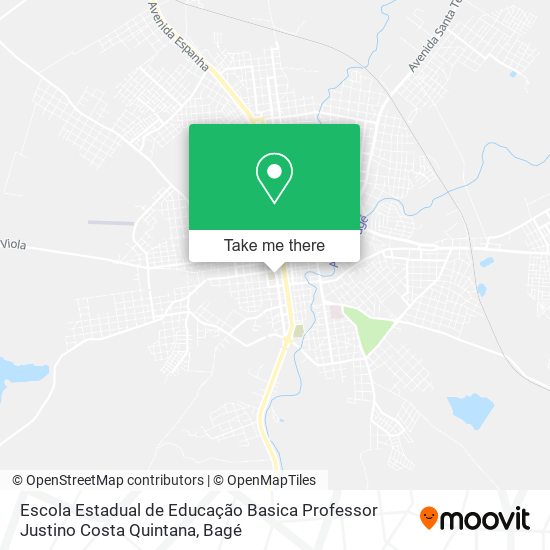 Escola Estadual de Educação Basica Professor Justino Costa Quintana map