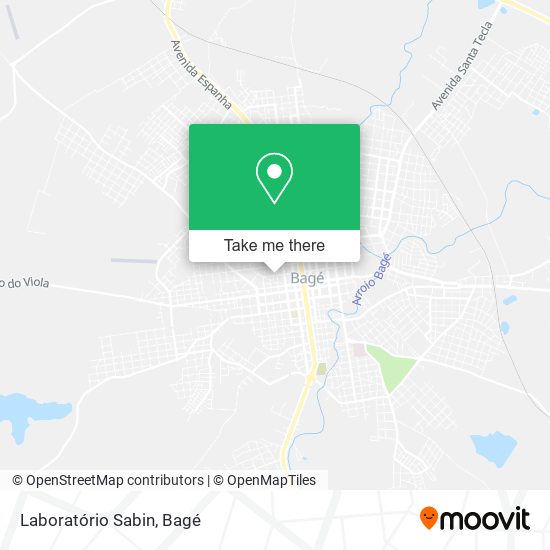 Laboratório Sabin map