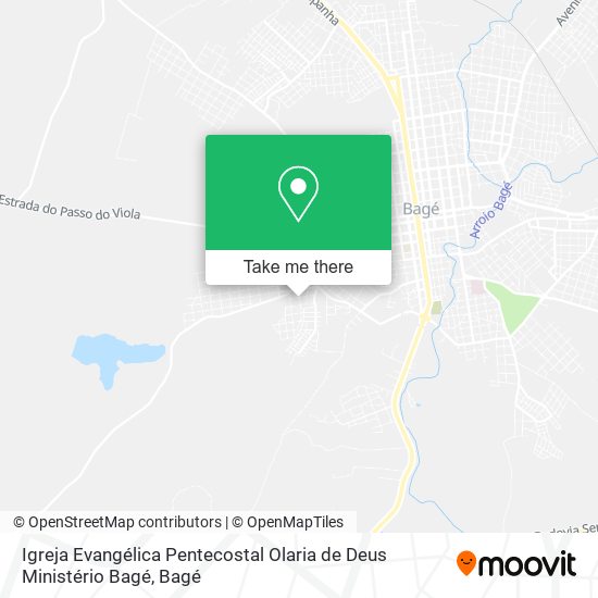 Igreja Evangélica Pentecostal Olaria de Deus Ministério Bagé map
