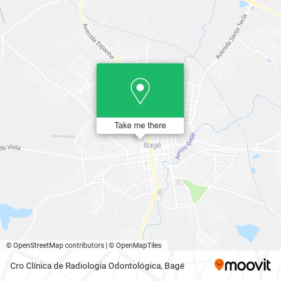 Cro Clínica de Radiologia Odontológica map