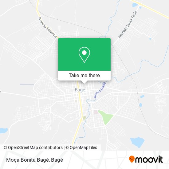 Moça Bonita Bagé map