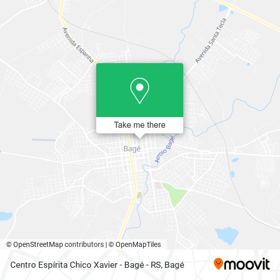 Centro Espírita Chico Xavier - Bagé - RS map