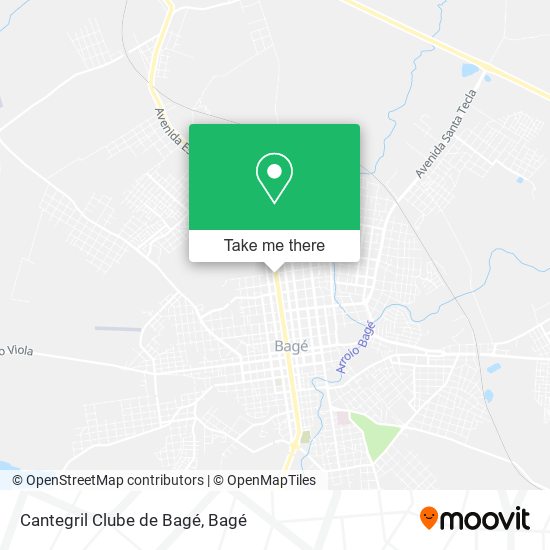 Cantegril Clube de Bagé map