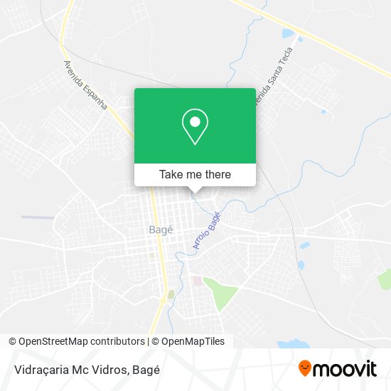 Vidraçaria Mc Vidros map