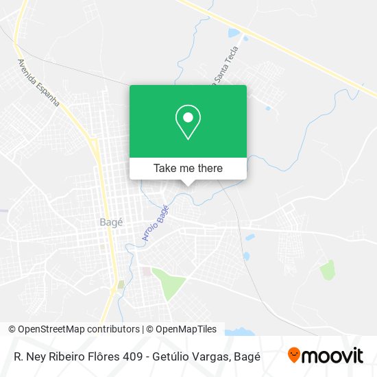 R. Ney Ribeiro Flôres 409 - Getúlio Vargas map
