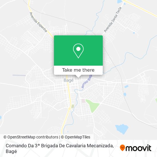 Comando Da 3ª Brigada De Cavalaria Mecanizada map
