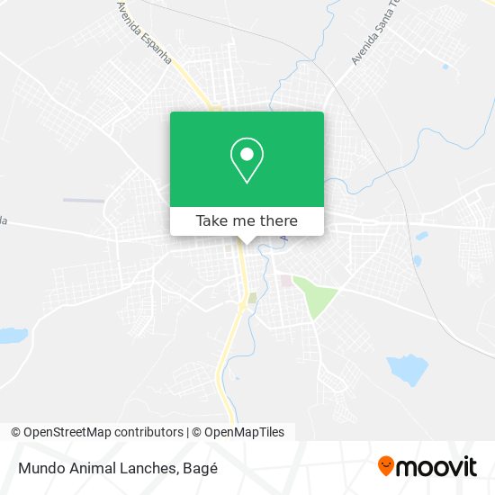 Mundo Animal Lanches map