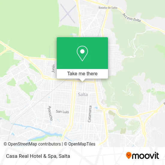 Casa Real Hotel & Spa map