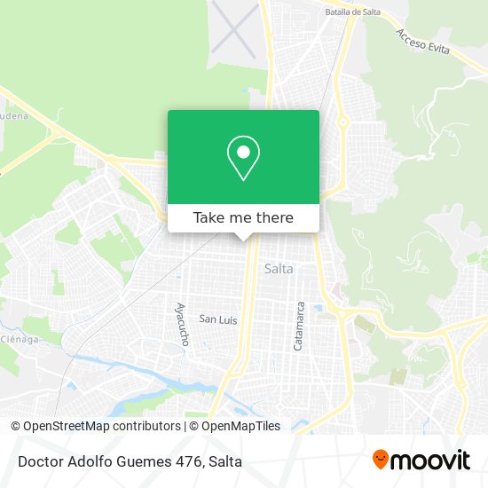 Doctor Adolfo Guemes 476 map