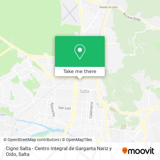Cigno Salta - Centro Integral de Garganta Nariz y Oído map