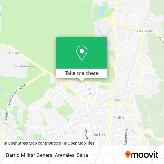 Barrio Militar General Arenales map