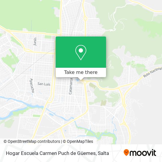 Hogar Escuela Carmen Puch de Güemes map