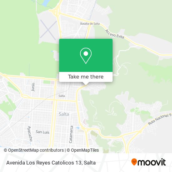 Mapa de Avenida Los Reyes Catolicos 13