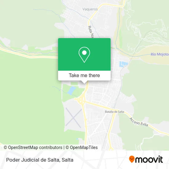 Mapa de Poder Judicial de Salta