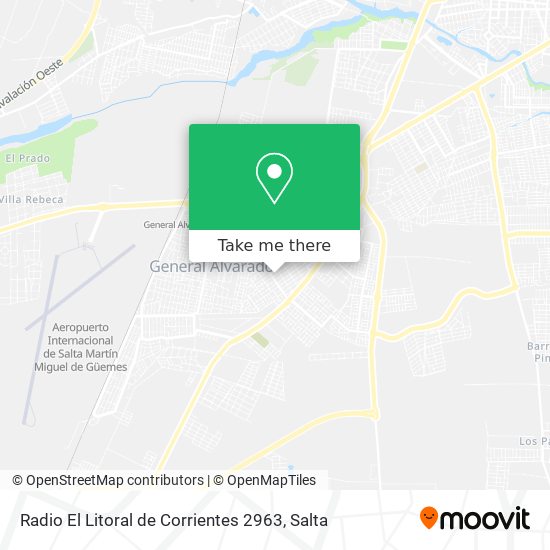 Radio El Litoral de Corrientes 2963 map