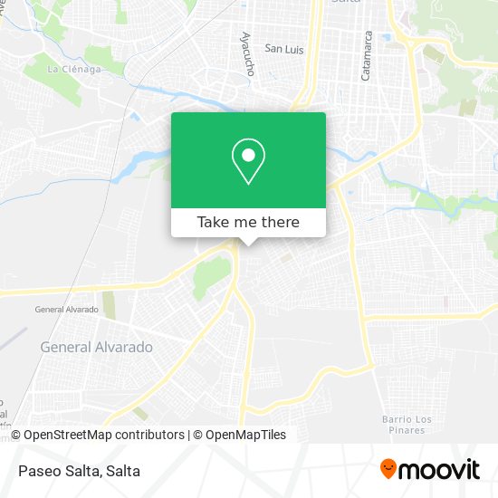 Mapa de Paseo Salta