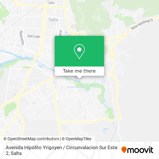 Avenida Hipólito Yrigoyen / Circunvalacion Sur Este 2 map